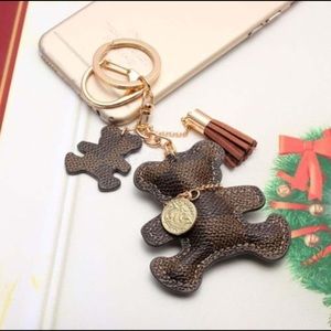 Bear key chain/purse charm designer inspired